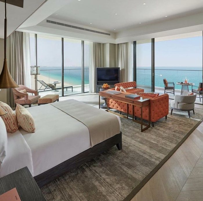 Ocean-view hotel suite